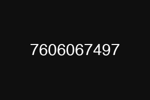 7606067497