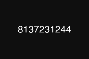 8137231244