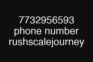 7732956593 phone number rushscalejourney